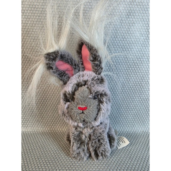 My Life As Other - My Life As Walmart 2020 Grey Spotted Bunny Rabbit Plush Wild White Hair 7 inch